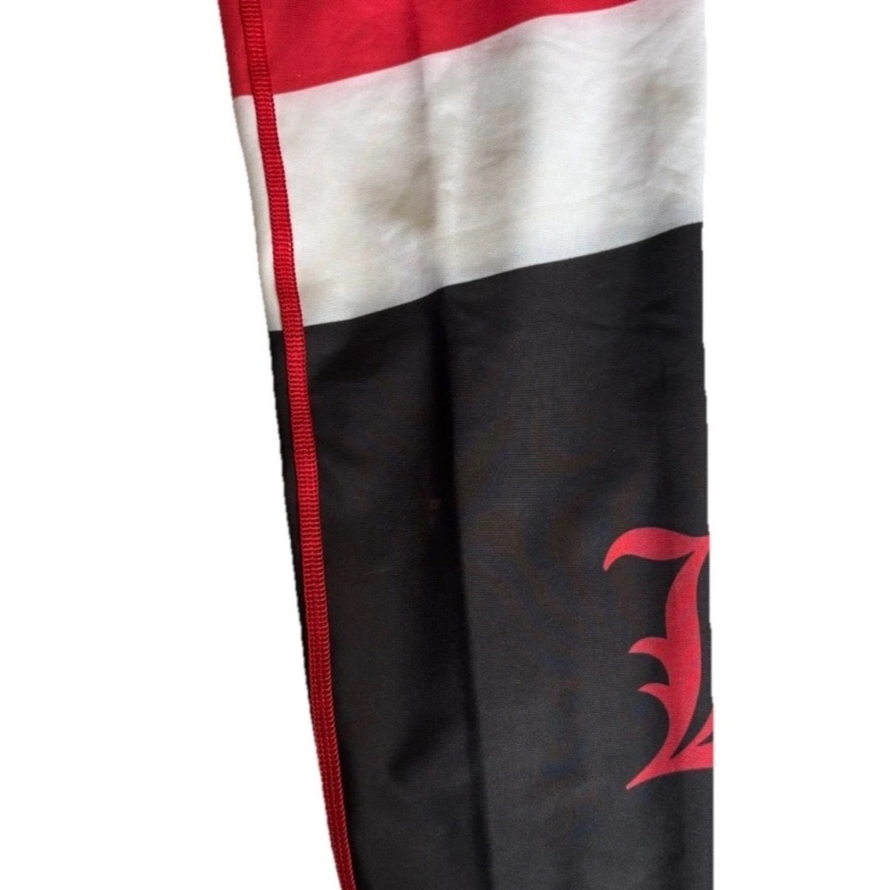 Collegiate U of L / Louisville Cardinals womans Red &Black Colorblock Leggings L - Picture 3 of 7